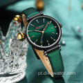 Relógio charmoso retro com strass da moda CURREN 9081